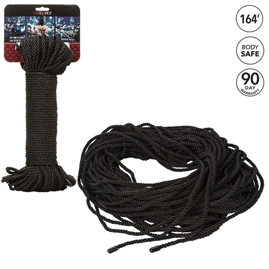 CALEXOTICS - SCANDAL SCHWARZES BDSM-SEIL 50 M